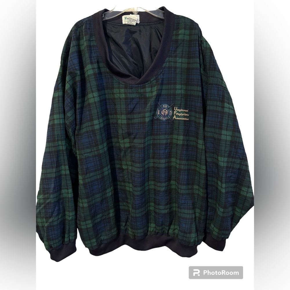 Winner Mae Vintage Men’s‎ Plaid Pull Over Windbreaker Size XXL